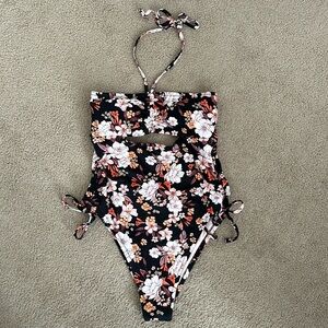 Floral bathing suit